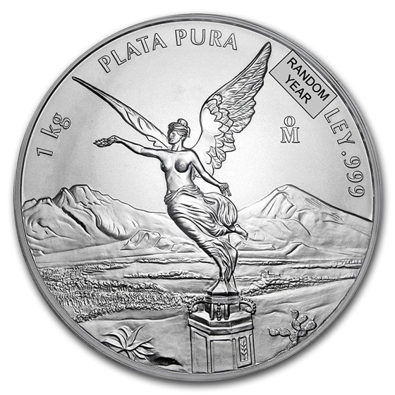 Mexico 1 kilo Silver Libertad BU (Random Year) Mexico 1 kilo Silver Libertad BU (Random Year)