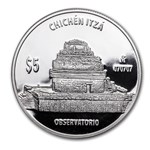 Mexico 1 oz Proof Silver 5 Pesos Observatorio (The Observatory)
