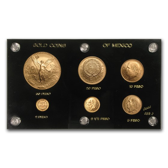 Mexico 6-Coin Gold Type Set BU Mexico 6-Coin Gold Type Set BU