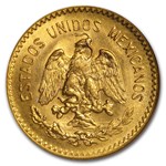 Mexico 7-Coin Gold Pesos Type Set BU