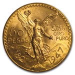 Mexico 7-Coin Gold Pesos Type Set BU