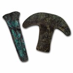 Mexico-Aztec Copper Axe Monies from Pre Columbia (5 Pieces)