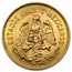 Mexico Gold 5 Pesos (Random Year) AU-BU
