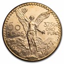 Mexico Gold 50 Pesos BU Prooflike (Random Year)
