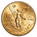 Mexico Gold 50 Pesos (Random) AU-BU