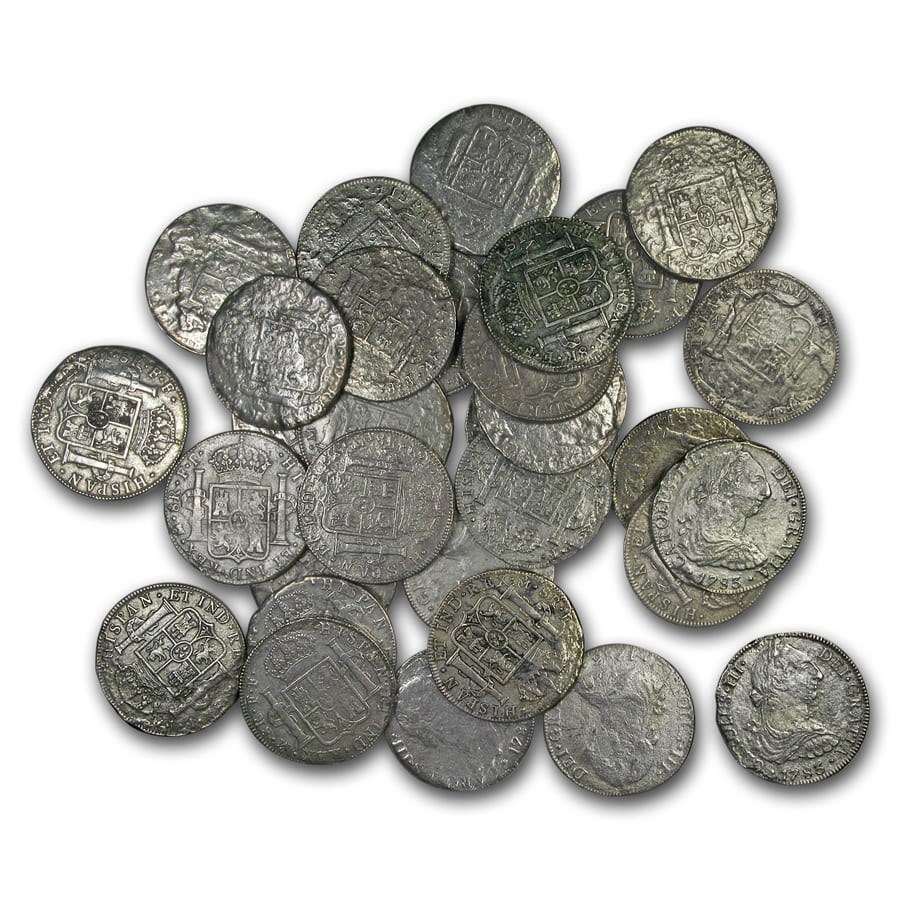 Mexico-Mo Silver 8 Reales Charles III Shipwreck Effect