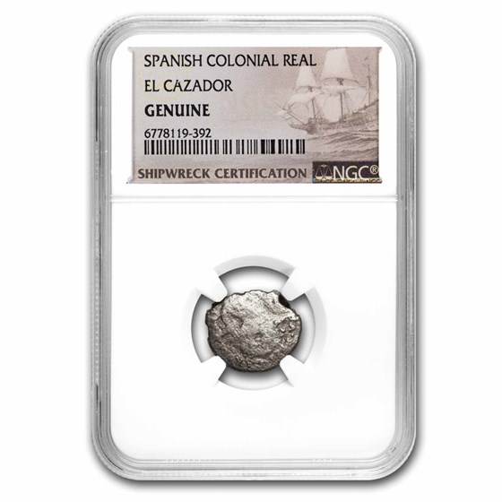 Mexico Silver 1 Real El Cazador Shipwreck Genuine NGC Mexico Silver 1 Real El Cazador Shipwreck Genuine NGC