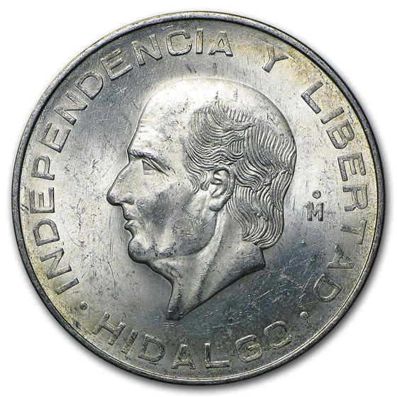 Mexico Silver 10 Pesos Hidalgo (1955-1956) AU-BU Mexico Silver 10 Pesos Hidalgo (1955-1956) AU-BU