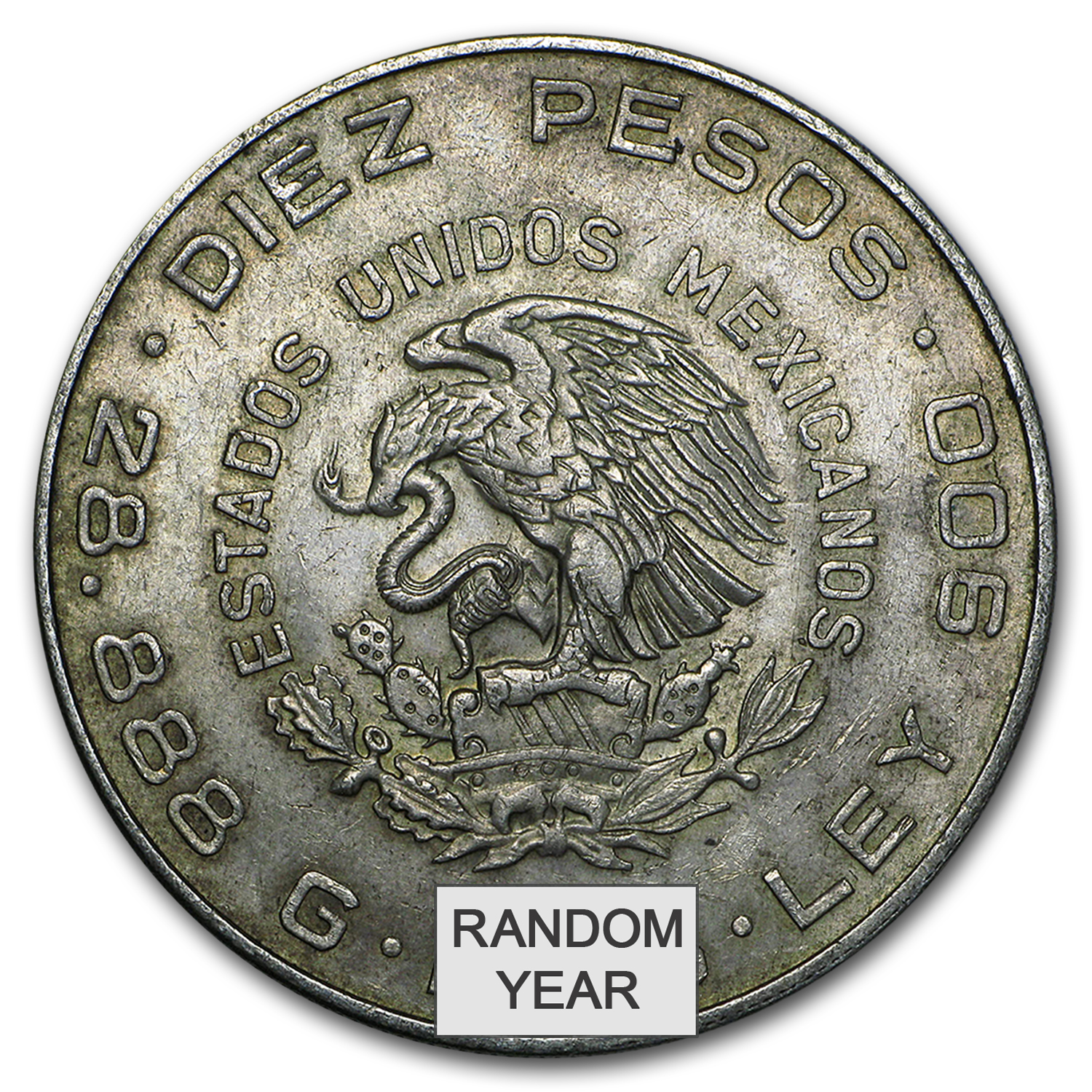 Buy 1955-56 Mexican Silver 10 Pesos Hidalgo XF | APMEX
