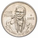 Mexico Silver 100 Pesos (1977-1979) Avg Circ