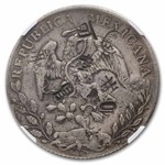 Mexico Silver 8 Reales Cap & Rays Chopmarked NGC