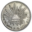 Mexico Silver 8 Reales Cap & Rays Culls (ASW .7859 oz)