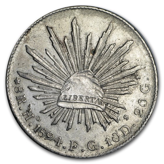 Mexico Silver 8 Reales Cap & Rays Culls (ASW .7859 oz) Mexico Silver 8 Reales Cap & Rays Culls (ASW .7859 oz)