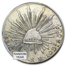 Mexico Silver 8 Reales Cap & Rays XF (ASW .7859 oz, Random Year)