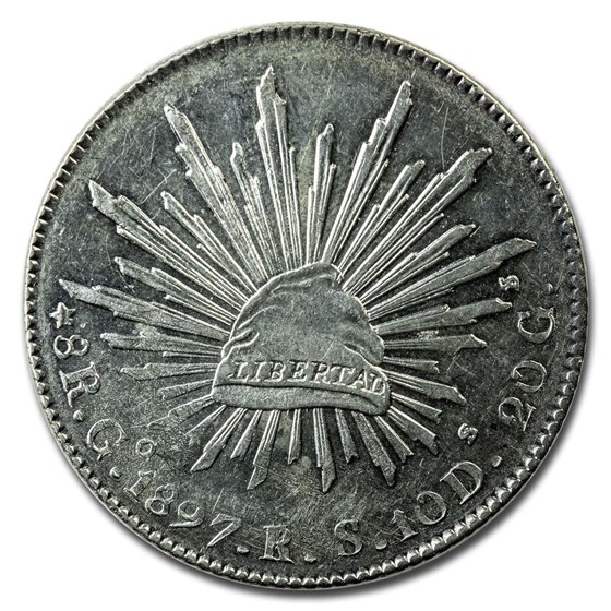 Mexico Silver 8 Reales Cap&Rays BU (ASW .7859 oz) Mexico Silver 8 Reales Cap&Rays BU (ASW .7859 oz)