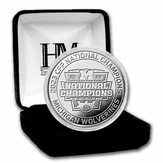 Michigan 2023 CFP National Champions 1 oz Silver Coin Michigan 2023 CFP National Champions 1 oz Silver Coin