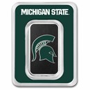 Michigan State University 1 oz Silver Colorized Bar (in TEP)