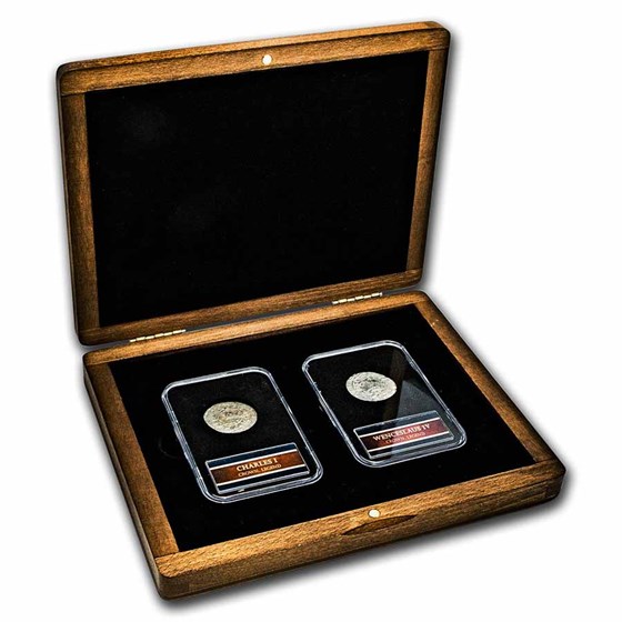 Middle Ages Silver Prague Groschen: 2-Coin Presentation Set Middle Ages Silver Prague Groschen: 2-Coin Presentation Set