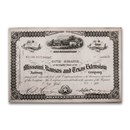 Missouri, Kansas and Texas Extension Railway Company Stock Cert