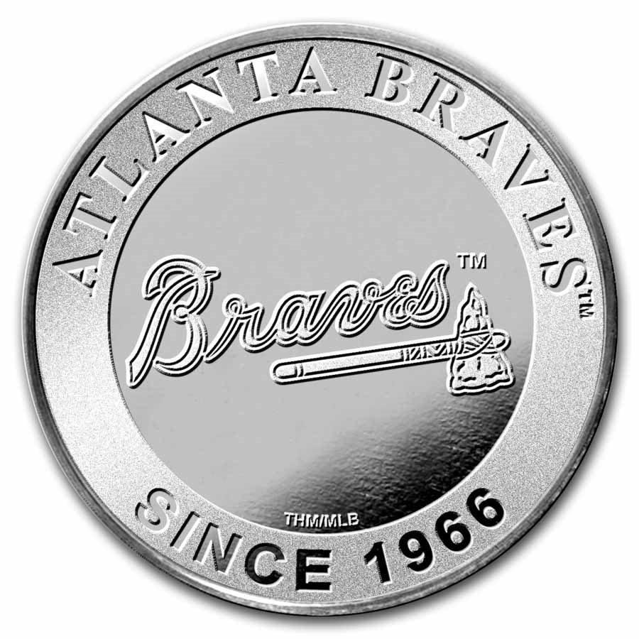 MLB Atlanta Braves 1 oz Silver Round
