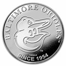 MLB Baltimore Orioles 1 oz Silver Round
