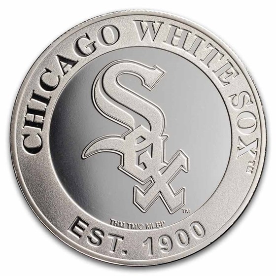 MLB Chicago White Sox 1 oz Silver Round MLB Chicago White Sox 1 oz Silver Round