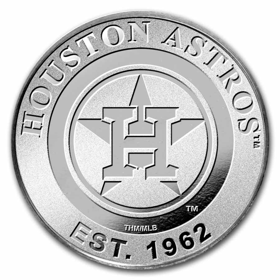 MLB Houston Astros 1 oz Silver Round