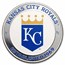 MLB Kansas City Royals 1 oz Silver Colorized Round (w/ Box)