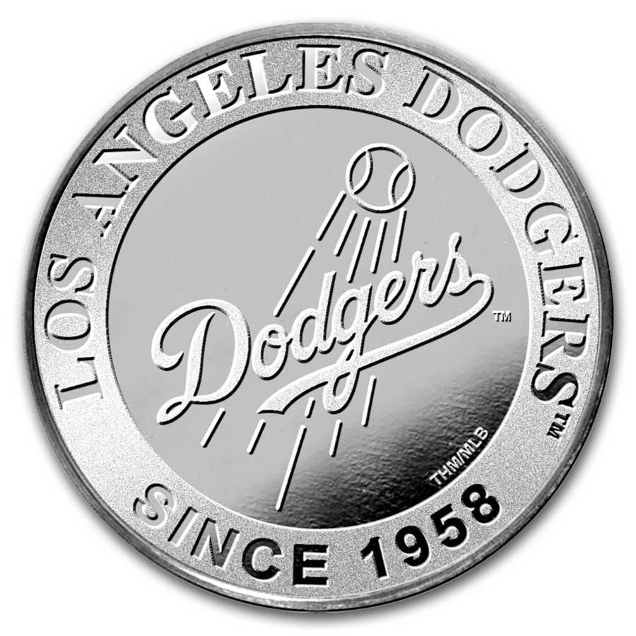 MLB Los Angeles Dodgers 1 oz Silver Round
