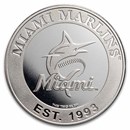 MLB Miami Marlins 1 oz Silver Round