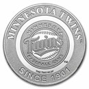 MLB Minnesota Twins 1 oz Silver Round (w/Box)