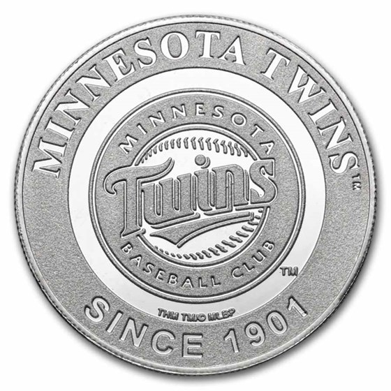 MLB Minnesota Twins 1 oz Silver Round (w/Box) MLB Minnesota Twins 1 oz Silver Round (w/Box)