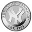 MLB New York Yankees 1 oz Silver Round (w/Box)