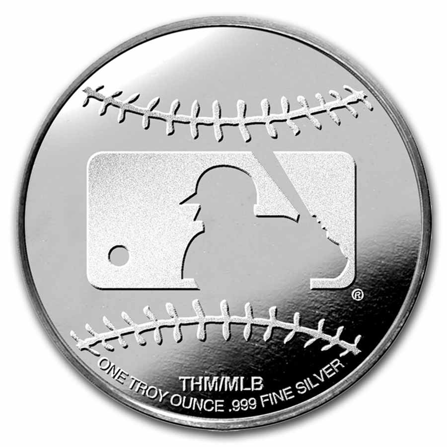 ニューヨークヤンキースロゴ 純銀 1オンス MLB New York Yankees 1 oz Silver Round