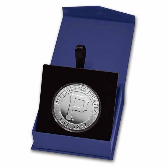 MLB Pittsburgh Pirates 1 oz Silver Round (w/Box) MLB Pittsburgh Pirates 1 oz Silver Round (w/Box)
