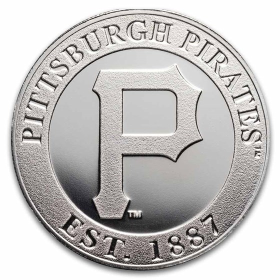 MLB Pittsburgh Pirates 1 oz Silver Round MLB Pittsburgh Pirates 1 oz Silver Round
