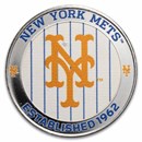 MLB Random Team 1 oz Silver Colorized Round (Abrasions)