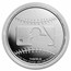 MLB Random Team 1 oz Silver Round (Abrasions)