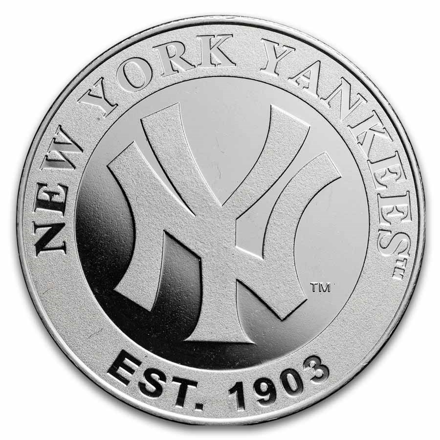 MLB Random Team 1 oz Silver Round (Abrasions)