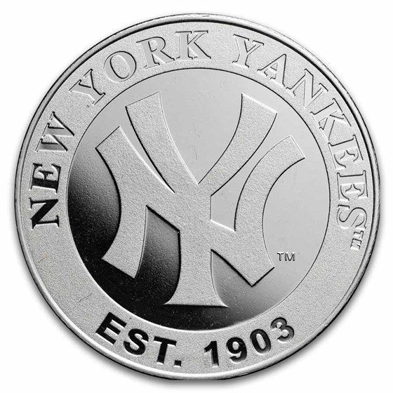 MLB Random Team 1 oz Silver Round (Abrasions) MLB Random Team 1 oz Silver Round (Abrasions)
