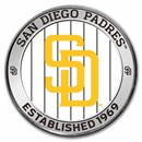 MLB San Diego Padres 1 oz Silver Colorized Round (w/ Box)