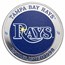 MLB Tampa Bay Rays 1 oz Silver Colorized Round (w/ Box)