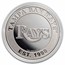 MLB Tampa Bay Rays 1 oz Silver Round