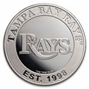 MLB Tampa Bay Rays 1 oz Silver Round