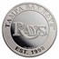 MLB Tampa Bay Rays 1 oz Silver Round