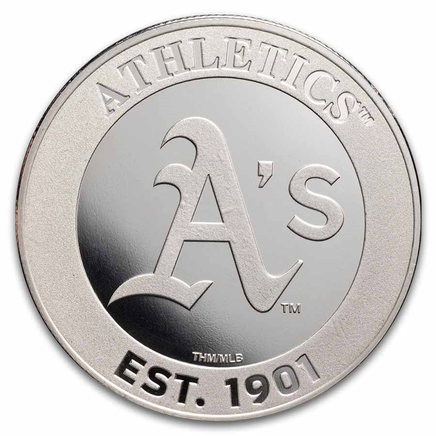 MLB The Athletics 1 oz Silver Round