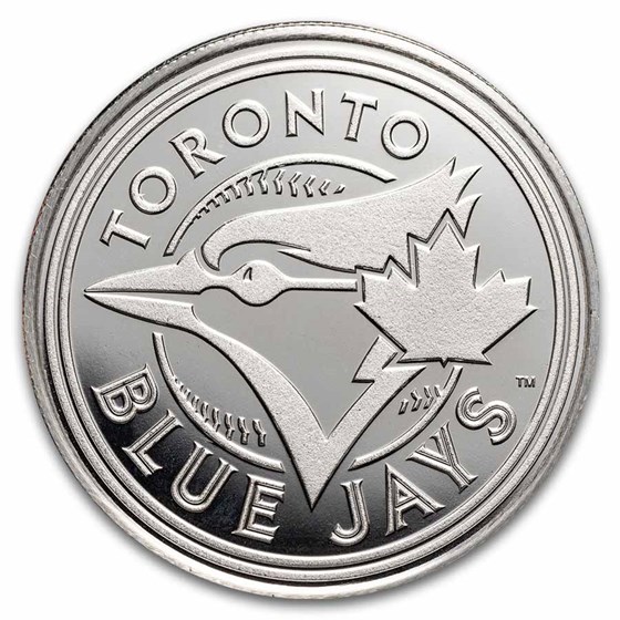 MLB Toronto Blue Jays 1 oz Silver Round MLB Toronto Blue Jays 1 oz Silver Round
