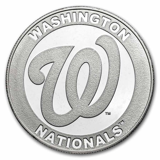 MLB Washington Nationals 1 oz Silver Round (w/Box) MLB Washington Nationals 1 oz Silver Round (w/Box)