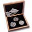 Mongolia 3-Coin Gulo Gulo, Ural Owl, Hedgehog Endangered Set