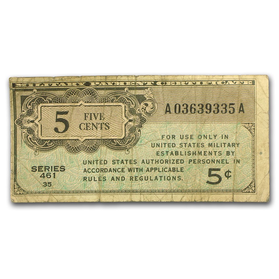 MPC Series 461 5 Cents Avg Circ